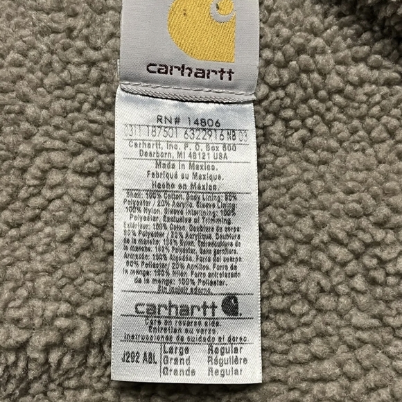 Carhartt men's large sherpa lined trucker jacket - Picture 13 of 16
